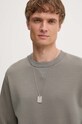 A.P.C. hanorac de bumbac Sweat Duck gri COGAW.M27771