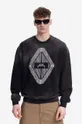 black A-COLD-WALL* cotton sweatshirt Gradient Crewneck Men’s