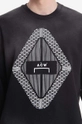 Bavlnená mikina A-COLD-WALL* Gradient Crewneck ACWMW125 BLACK 100 % Bavlna