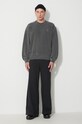 Carhartt WIP cotton sweatshirt Nelson Sweat I029957 gray SS23