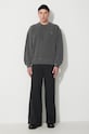 Carhartt WIP cotton sweatshirt Nelson Sweat I029957 gray SS23