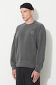 Carhartt WIP cotton sweatshirt Nelson Sweat gray I029957