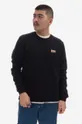 črna Bombažen pulover Fjallraven Moški
