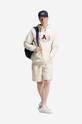 Bavlněná mikina adidas Originals adidas Originals Metro AAC Hood IC8382 s kapucí béžová IC8382