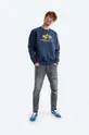 Mikina Alpha Industries Basic Sweater modrá
