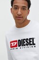 Βαμβακερή μπλούζα Diesel λευκό A03758.0GEAD