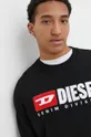 czarny Diesel bluza bawełniana S-GINN-DIV