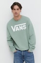 Vans hanorac de bumbac print verde VN0A456ACJL1