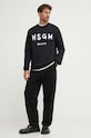 MSGM bluza bawełniana 2000MM513.200001 czarny AA00