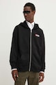 Diesel bluza bawełniana S-BOXT-HOOD-ZIP-DIV nadruk czarny A14946.0GEAD