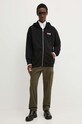 Хлопковая кофта Diesel S-BOXT-HOOD-ZIP-DIV A14946.0GEAD чёрный AA00