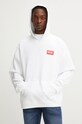 Diesel hanorac de bumbac S-BOXT-HOOD-LAB imprimeu alb A14949.0ILAC