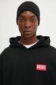 Хлопковая кофта Diesel S-BOXT-HOOD-LAB чёрный A14949.0ILAC