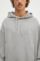 1017 ALYX 9SM felpa in cotone Boxy Pullover Hoodie grigio AAMSW0248FA01