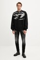 Diesel bluza bawełniana S-BOXT-N5 A13051.0DQAK czarny AA00