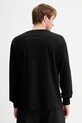 Odzież Diesel longsleeve bawełniany T-ADJUST-LS-SLITS-R17 A18142.0AIJU czarny