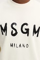 Bavlnená mikina MSGM 2000MM513.300001 béžová