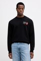 MC2 Saint Barth bluza bawełniana bawełna czarny SOH0008