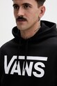 Vans bluza z kapturem męska z bawełną czarny VN000HNXY281