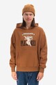 PLEASURES sweatshirt P22F043 brown AA00