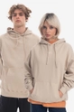 béžová Bavlnená mikina Drôle de Monsieur Le Hoodie HO109 MASTIC Unisex