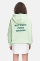 Bavlnená mikina Drôle de Monsieur Le Hoodie Classique HO101 LIGHT GREEN