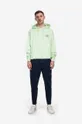 Bavlněná mikina Drôle de Monsieur Le Hoodie Classique HO101 LIGHT GREEN zelená