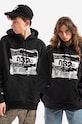 032C cotton sweatshirt Barcode Hoodie cotton black SS22.C.2030.M
