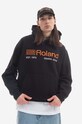 PLEASURES sweatshirt Roland Hoody applique black P22W043