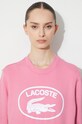 Bombažen pulover Lacoste SF0342 roza