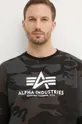 μαύρο Μπλούζα Alpha Industries 178302C