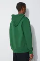 zielony Fjallraven bluza bawełniana Logo Hoodie