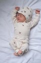 Body pre bábätká Konges Sløjd NEWBORN BODY GOTS Pre bábätká béžová KS3555