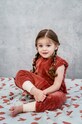 Дитячі повзунки для сну La Millou Cotto HEARTBEAT PINK Для немовлят червоний 139647.Spiworek.z.nogaw