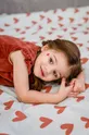 червоний Дитячі повзунки для сну La Millou Cotto HEARTBEAT PINK