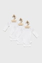 Name it body bawełniane niemowlęce (3-pack) biały 13209203.BrightWhit