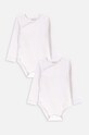 Coccodrillo body din bumbac pentru bebelusi 2-pack alb XCX413601BAU