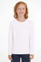 Tommy Hilfiger - Longsleeve dziecięcy 74-176 cm bawełna biały KB0KB04141