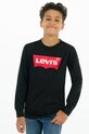 Дитячий лонгслів Levi's бавовна чорний 8E8646.NOS.B