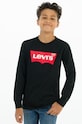 Levi's Longsleeve dziecięcy nadruk czarny 9E8646.NOS.B