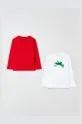červená Detská bavlnená košeľa s dlhým rukávom OVS Chlapčenský