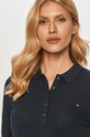 Tričko s dlhým rukávom Tommy Hilfiger tmavomodrá WW0WW24972