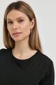 Bavlnené tričko s dlhým rukávom Armani Exchange čierna 8NYT95.YJ16Z.NOS