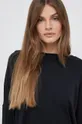 μαύρο Βαμβακερή μπλούζα με μακριά μανίκια Vero Moda