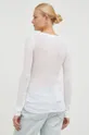 Βαμβακερή μπλούζα με μακριά μανίκια American VintageT-SHIRT ML COL ROND λευκό