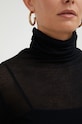 American Vintage top a maniche lunghe in cotone MAS08 nero
