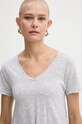 American Vintage t-shirt szary JAC51