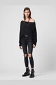 Odzież AllSaints longsleeve RITA TEE WM020N czarny