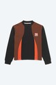 Odzież Wood Wood longsleeve bawełniany x Fila 688377.B028 czarny