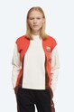 Wood Wood longsleeve bawełniany X Fila wzorzyste beżowy 688377.B029
